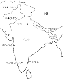 インドの地図